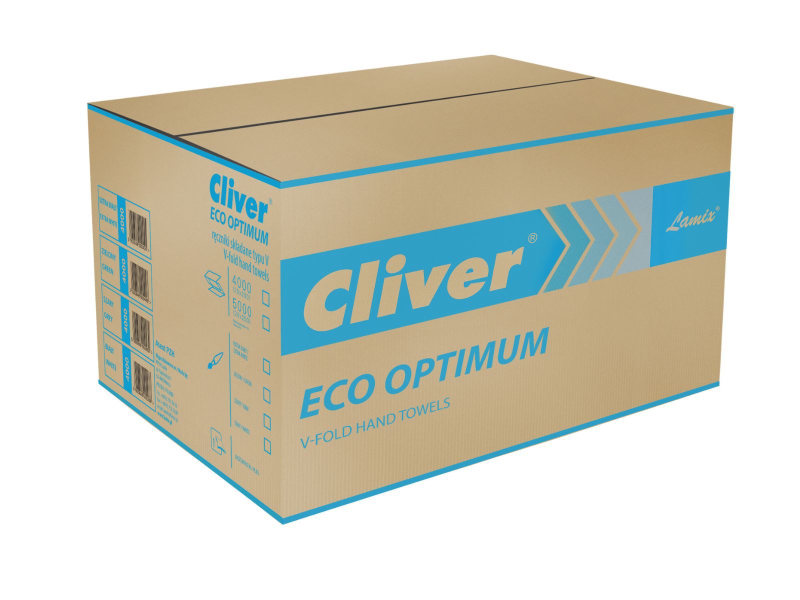 Ręcznik papierowy ZZ Lamix CLIVER 2448 Zielony 1W 4000 listków